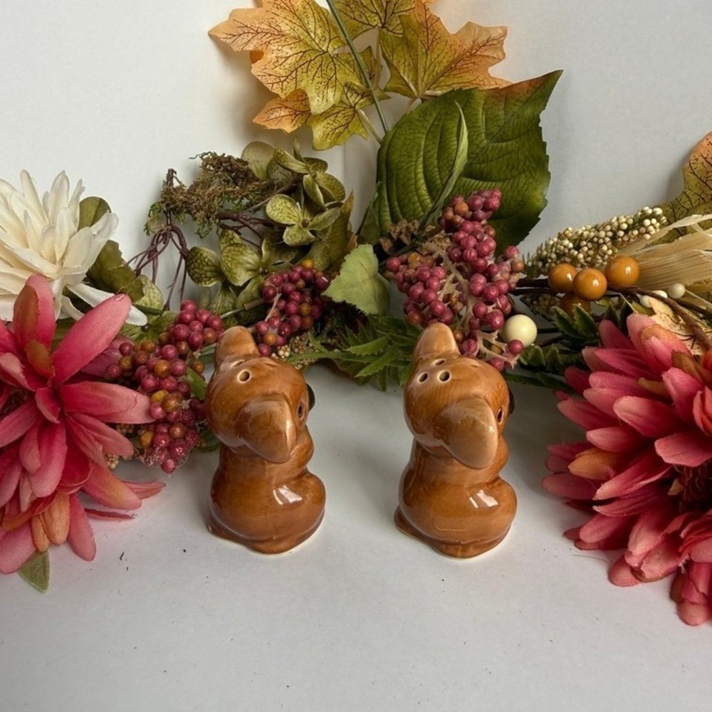 Vintage Koala Bear Salt and Pepper Shaker Set Ceramic Brown Glossy Australian - Picture 3 of 10
